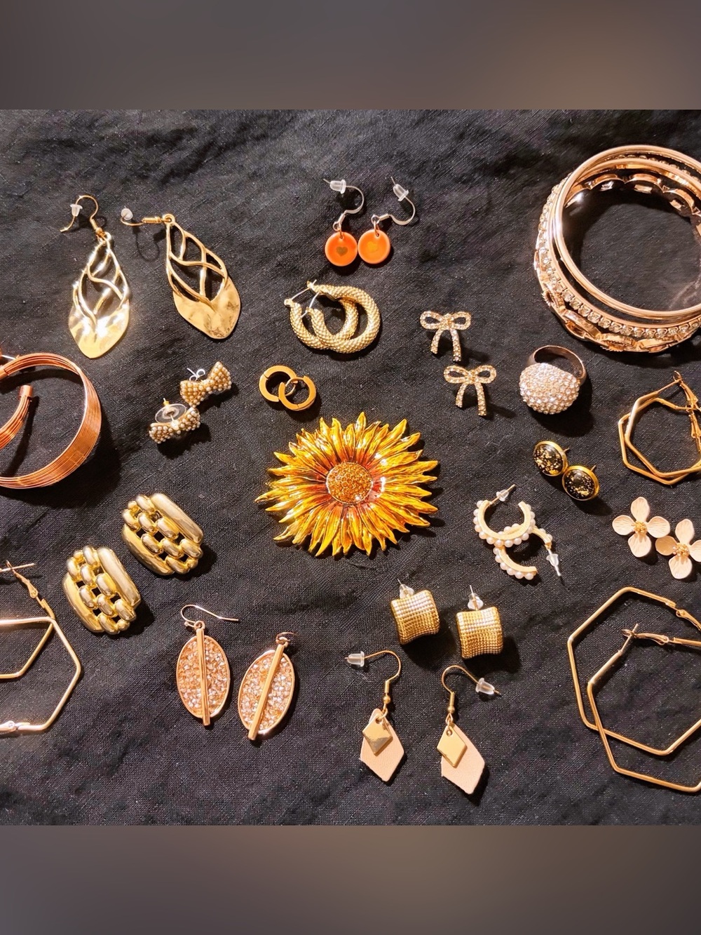 Thalia Sodi Rose Gold Bracelets, Ring and Earrings Lot